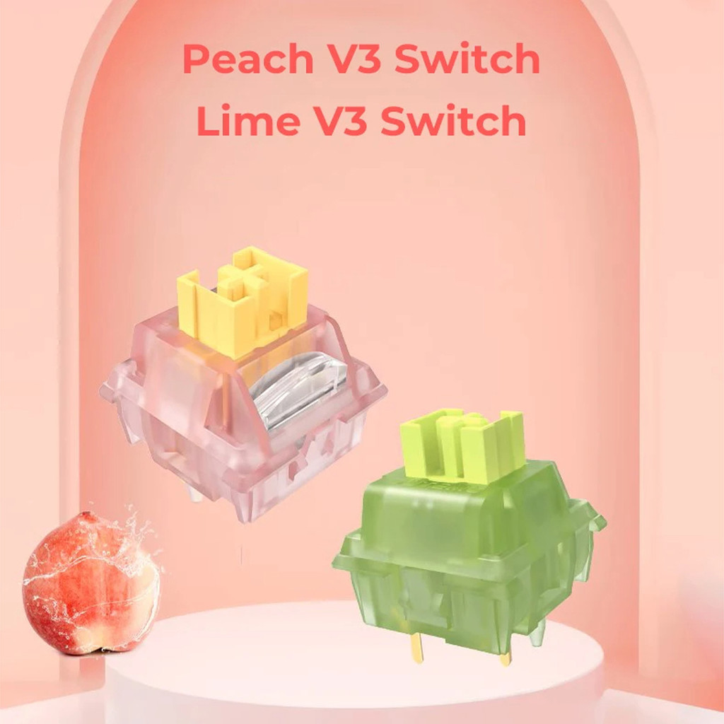 Outemu Silent Tactile/Linear Switch Light Guide Factory Lube สําหรับคีย์บอร์ดแบบกลไกเปลี่ยนได้ Gater