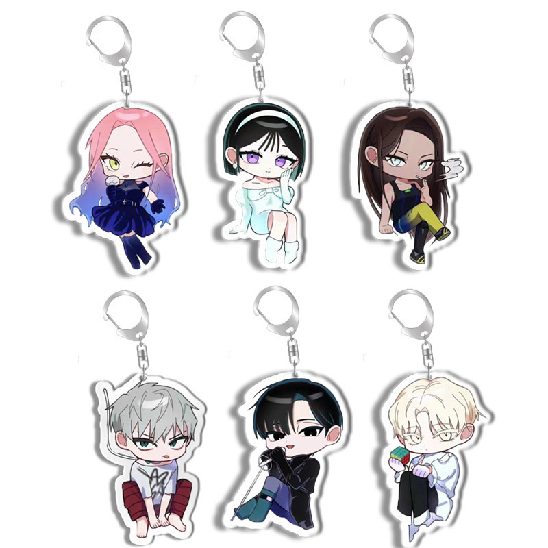 Alien STAGE IVAN & TILL KeyChain ผู้หญิงเกาหลีพวงกุญแจสําหรับผู้ชายแหวนกุญแจอะคริลิคพวงกุญแจรถจี้ปาร์ตี้ Cos สาวเพื่อนของขวัญ