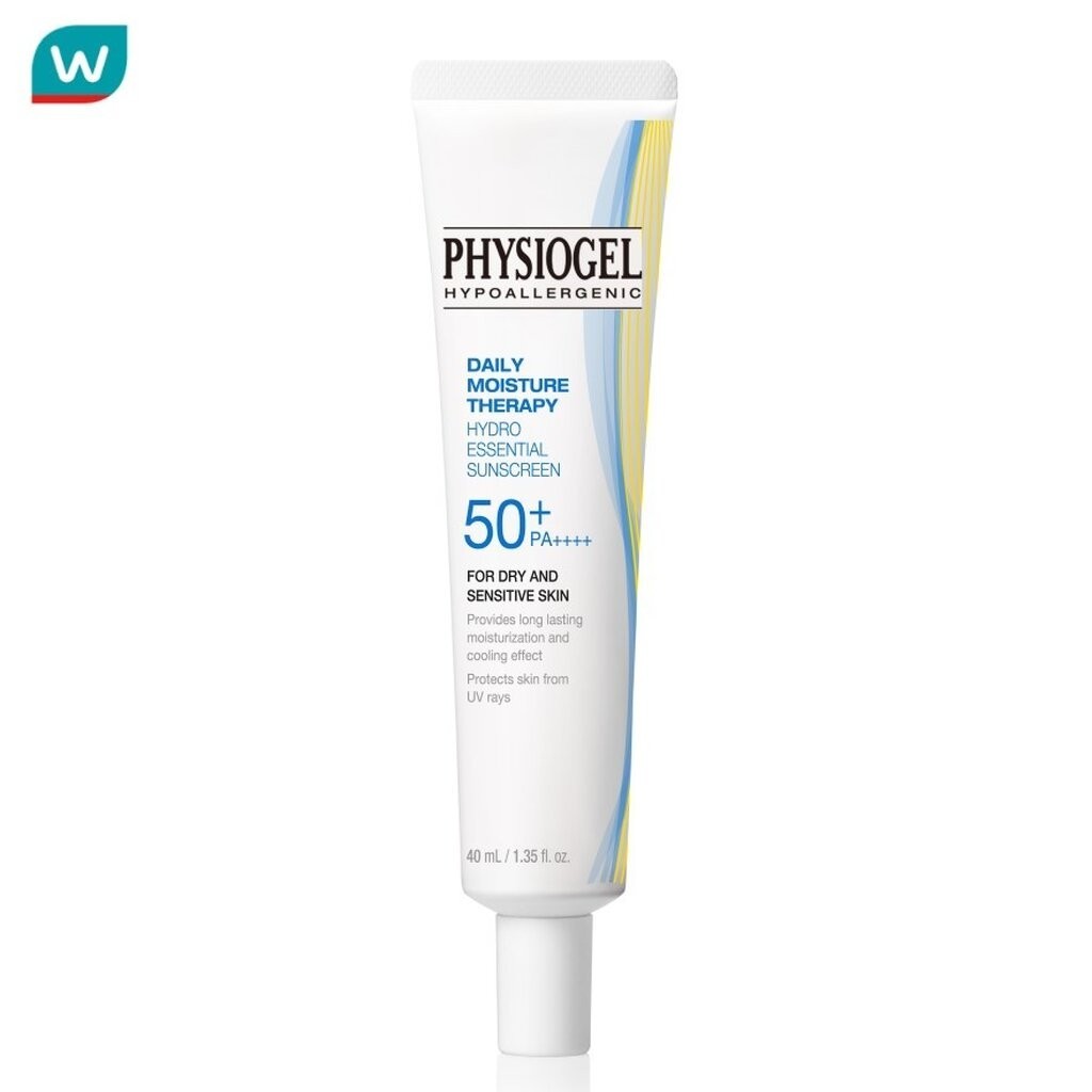 Physiogel ฟิสิโอเจล เดลี่ มอยส์เจอร์ ไฮโดร ซันสกรีน SPF 50+ PA++++ 40 มล.