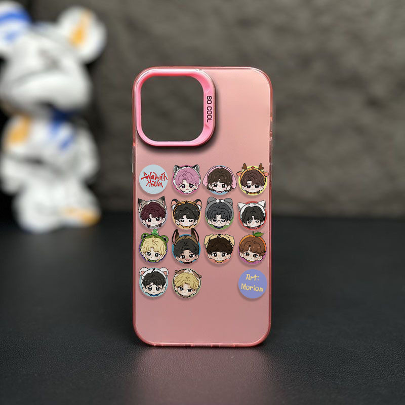 สไตล์ใหม่ seventeen รุ่น Q เหมาะสําหรับ Apple 15/14/13promax เคสโทรศัพท์ 12/11 Soft xr/xs Anti