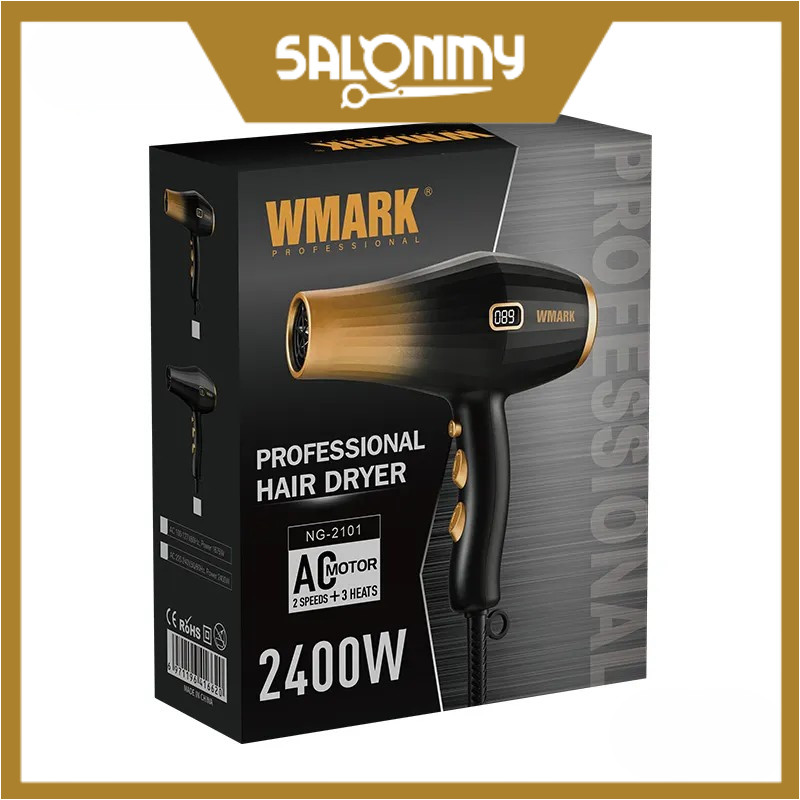 WMark ไดร์เป่าผมมืออาชีพ NG-2101 2400W (สีทอง)
