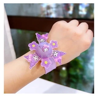 สร้อยข้อมือเด็กด้านบนหมุนการ์ตูนเรืองแสงคุโรมิเมโลดี้สไปเดอร์แมนแช่แข็งเอลซาสร้อยข้อมือของเล่นของขวัญสําหรับเด็ก