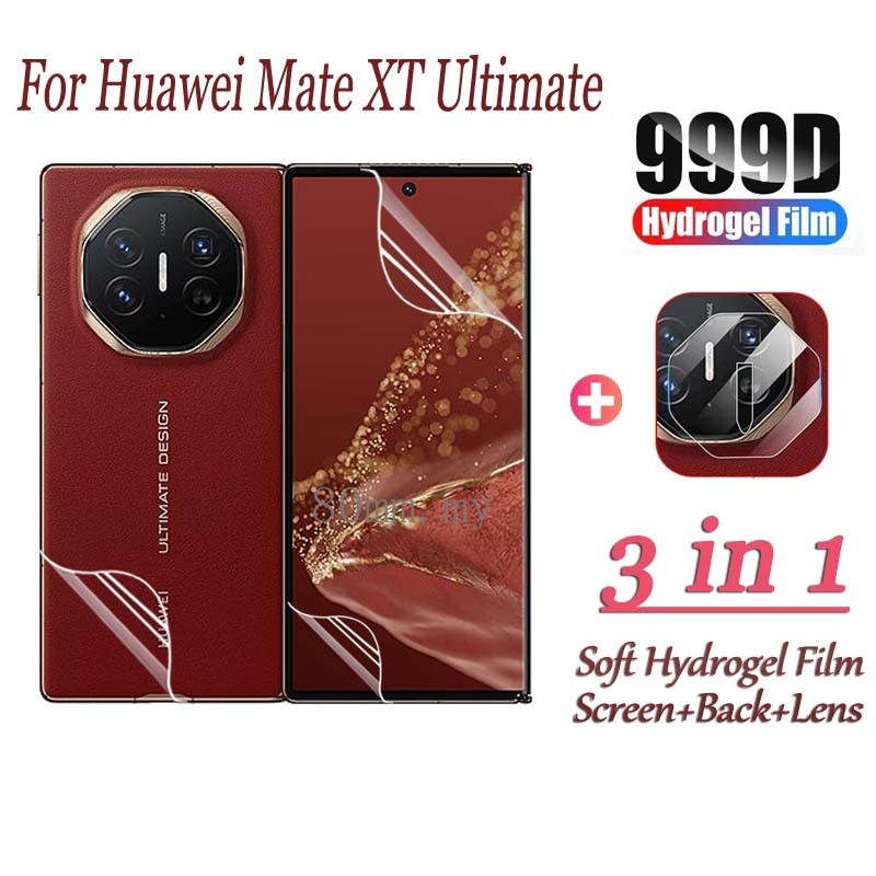 Huawei Mate XT Ultimate ป้องกันหน้าจอสําหรับ Huawei Mate XT Ultimate 3 ใน 1 ฟิล์มป้องกัน Soft TPU Hy