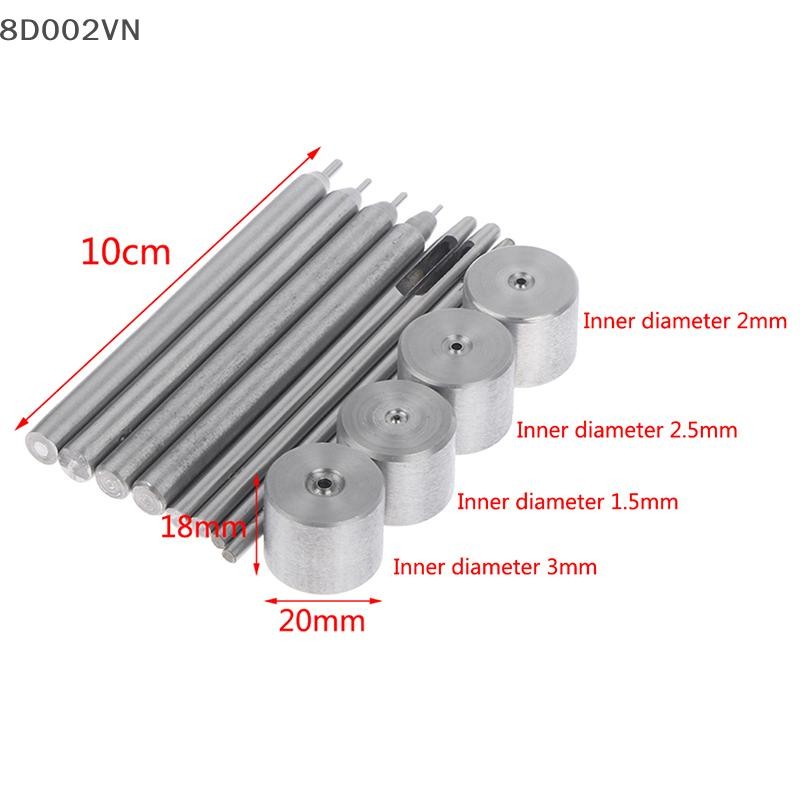 〔8D002VN〕 3 ชิ้น/เซ็ตมินิตาไก่ Grommet ติดตั้งเครื่องมือเจาะสําหรับ 1.5 มม.2 มม.2.5 มม.3 มม.หลุมตุ๊กตาเสื้อผ้า DIY อะไหล่อุปกรณ์เสริม Handmade Knocking เครื่องมือ 8D〕