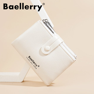 Baellerry Simple Double Zipper Buckle Coin Wallet PU Soft Wa…