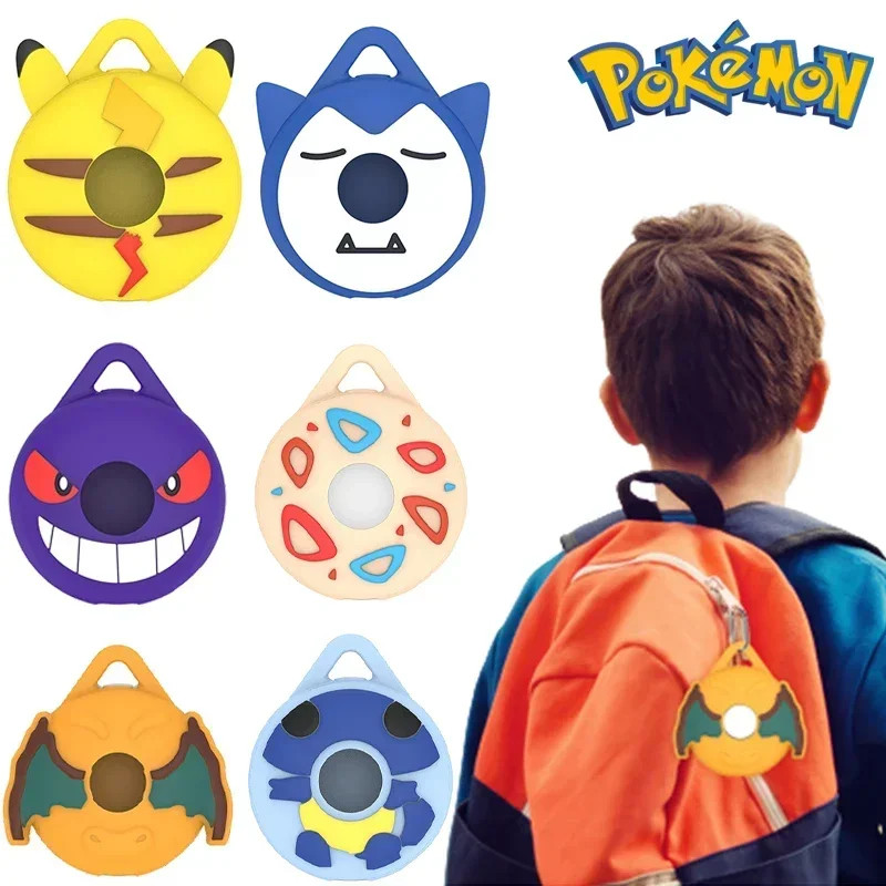 เคสซิลิโคน Pokemon Gengar สําหรับ Pokemon GO Plus + อะนิเมะกันกระแทกรวมทุกอย่างพร้อมเกราะป้องกันเชือ