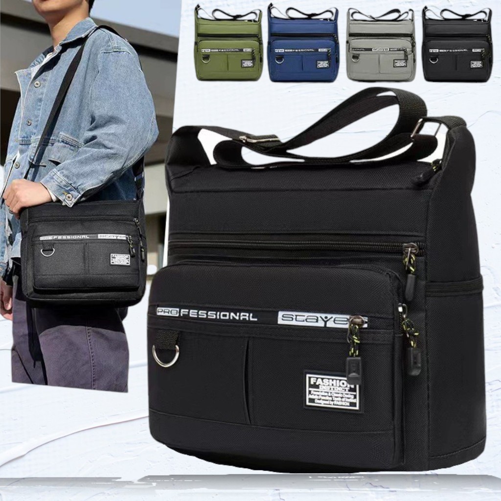 (w146)กระเป๋าสะพายข้างเท่ๆ ใส่ของได้เยอะ กันน้ำ ใบใหญ่ bagdance bagdance