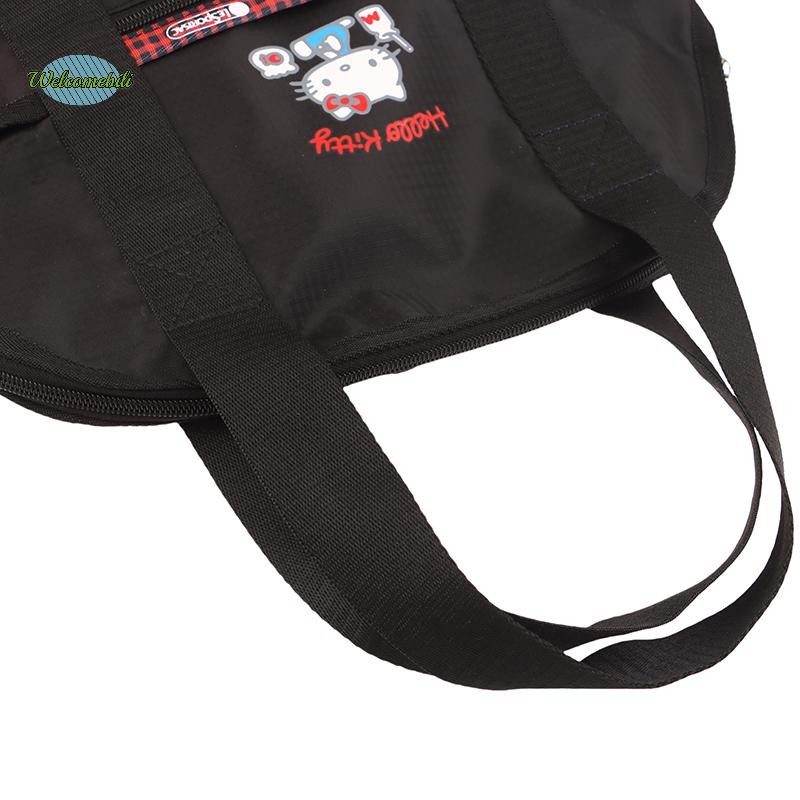 [ยินดีต้อนรับ] Kt Cat Multi-Functional Black Backpack การพิมพ์การ์ตูนสําหรับผู้หญิงกระเป๋าเป้สะพายหลังกระเป๋านักเรียนใหม่