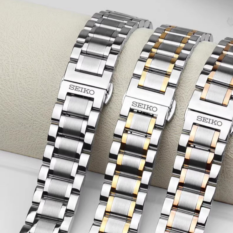 18/19/20/21/22มม. สายโลหะสแตนเลสสําหรับ ไซโก้ เลขที่. 5 สร้อยข้อมือนาฬิกาเหล็ก Seiko Water Ghost Cocktail Abalone สายนาฬิกาแบบกระป๋อง - รูปที่ 4