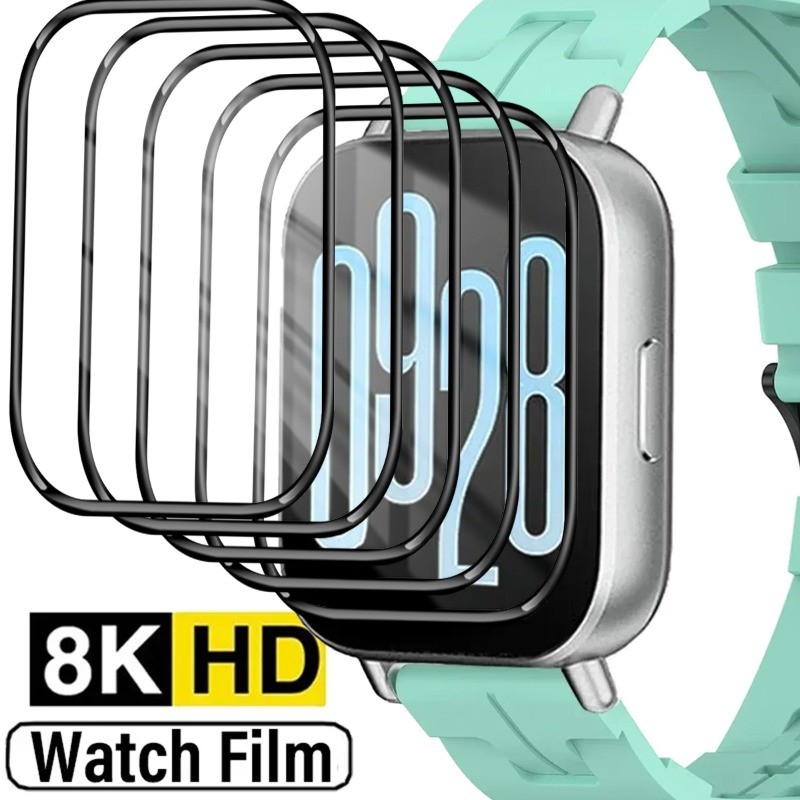 ตัวป้องกันหน้าจอสําหรับ Xiaomi Redmi Watch 5 3D ตัวป้องกันหน้าจอโค้ง Redmi Watch5 Ultra-HD Full Coverage อุปกรณ์ป้องกัน