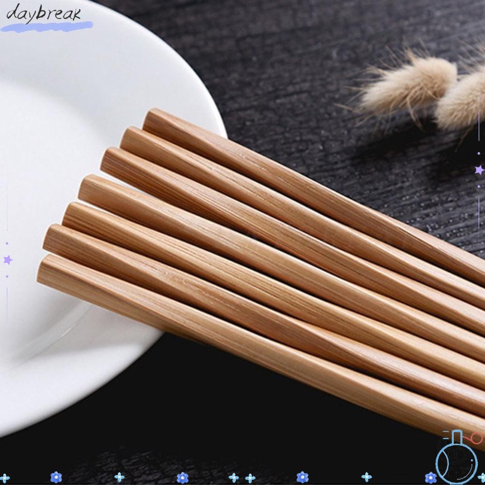Daybreak ตะเกียบปลายแหลม, เครื่องครัว Flatware ตะเกียบคาร์บอน, เครื่องใช้บนโต๊ะอาหาร สไตล์ญี่ปุ่นแป้งทอดแบบใช้ซ้ําได้ Twists ตะเกียบไม้ไผ่