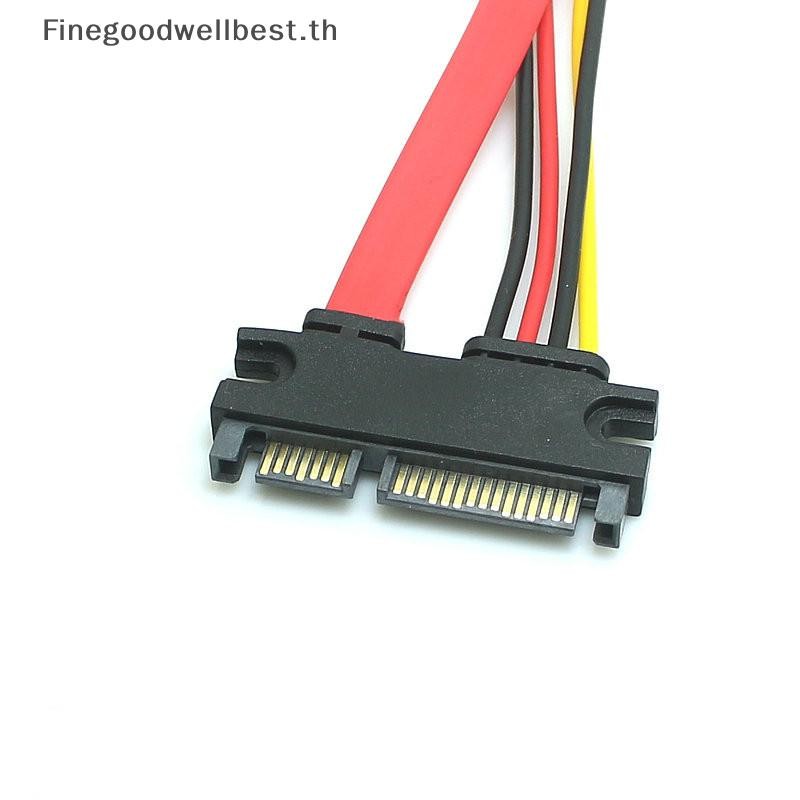 Fbth SATA 22 Pin ชายหญิงสายต่อ 7 +15 Pin Data Power Combo HDD Cable HOT