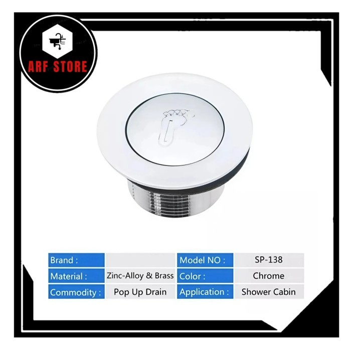 ท่อระบายน้ําอ่างอาบน้ําสแตนเลส SUS 304