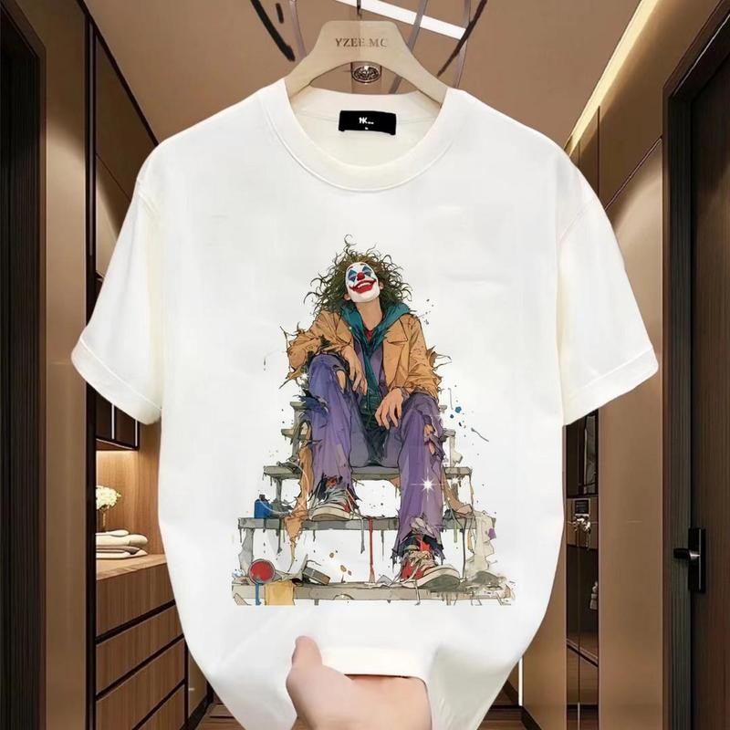 (จัดส่งตลอด24ชั่วโมง)Fanfei🚀คอลเลกชันเสื้อยืด Joker,Clown,เสื้อยืด Joker [เทรนด์ baju raya 2025],เสื