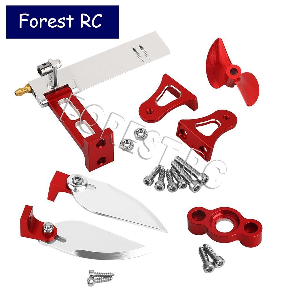 โลหะหางเสือ CNC ใบพัด Turn Fins Trim Flaps เพลาอะไหล่สําหรับ UDI903 UDI005 UDIRC RC เรืออะไหล่อัพเกร