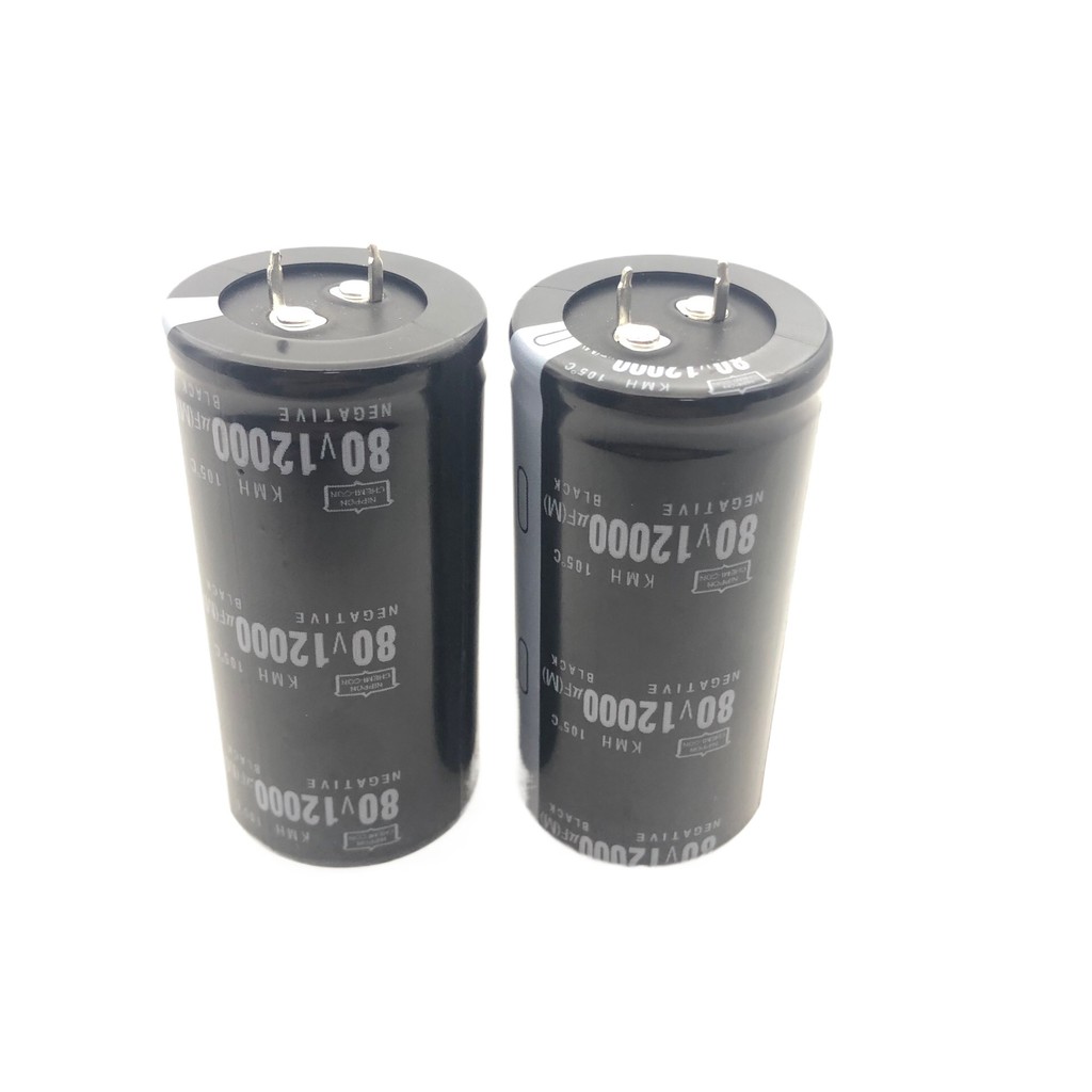 สีดํา King Kong 80V12000UF Power Amplifier Capacitor 12,000UF80V รุ่น 80V1,000UF 35 * 70