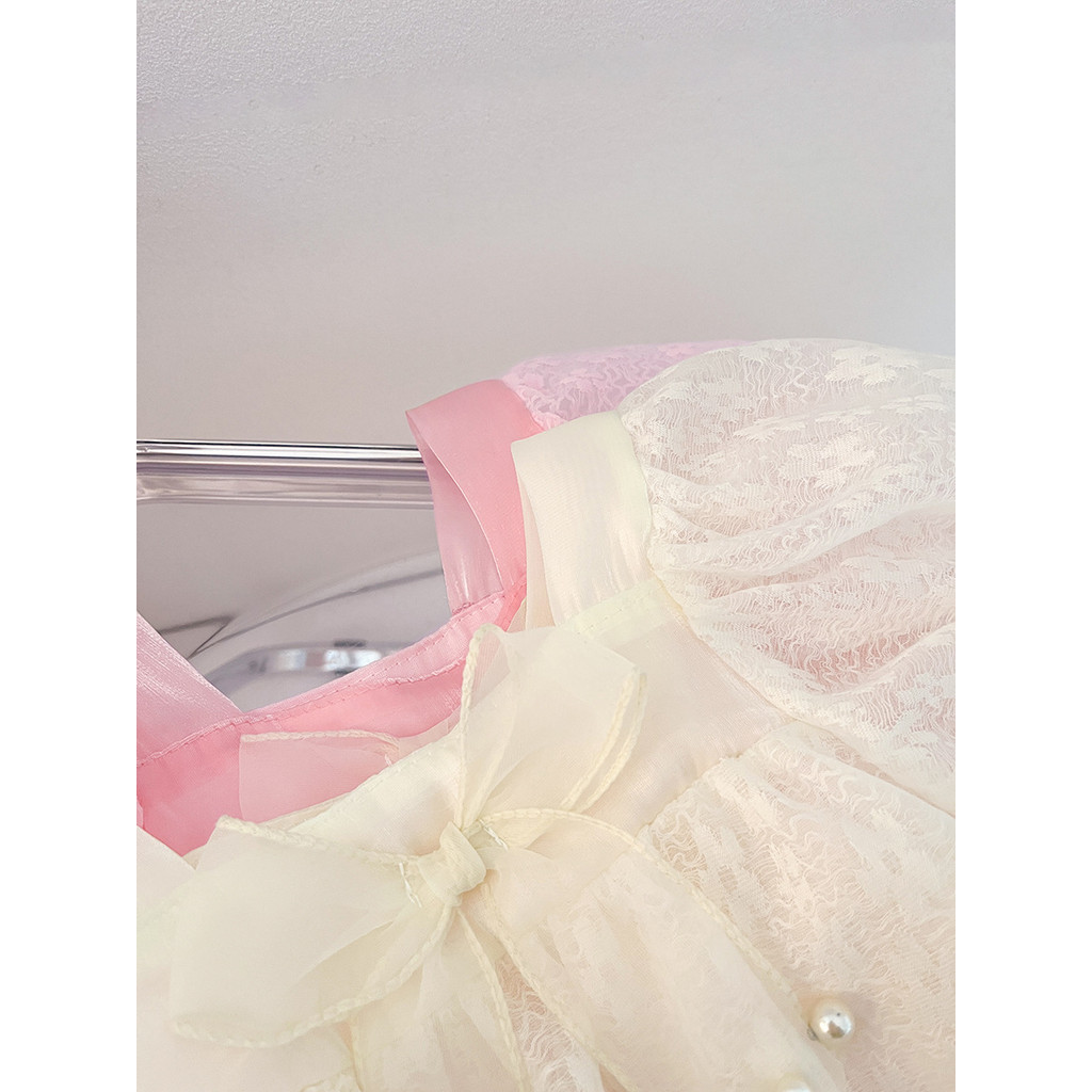 สาวสไตล์ตะวันตกกระโปรงผ้ากอซชุดฤดูร้อนเด็กชุดสาวเด็กแขนสั้นชุดเจ้าหญิงเด็กฤดูร้อนแฟชั่นกระโปรงขนาดเล็ก - รูปที่ 2