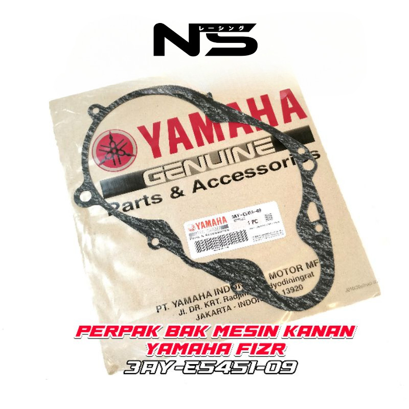 MESIN RIGHT ENGINE CRANK PERPAK YAMAHA F1ZR 3AY-E5451-09 | FIZR FIZ RIGHT CALTER GASKET