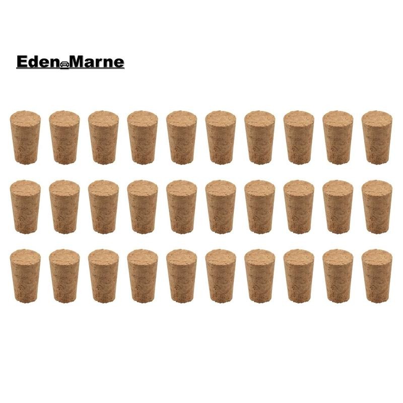 [Eden_Marner]จุกขวดไม้, จุกไม้ก๊อก, จุกขวดเบียร์ไม้แบบเทปสําหรับการทําไวน์หัตถกรรม,สําหรับขวดไวน์ 30 ชิ้น