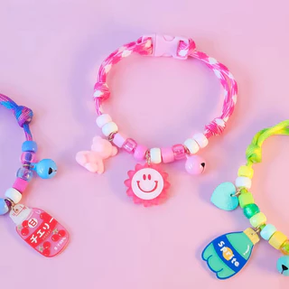 ปลอกคอสุนัข แมว สายถักจี้ เชือกถักนุ่ม สีสันสดใส สายปรับได้ พร้อมกระดิ่ง ลูกสุนัข