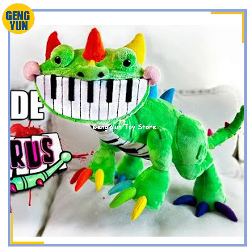 New Pianosaurus Plush Nightmare Critters Green Dinosaur Stuffed Doll Anime Cute Toys Doll Collectibl