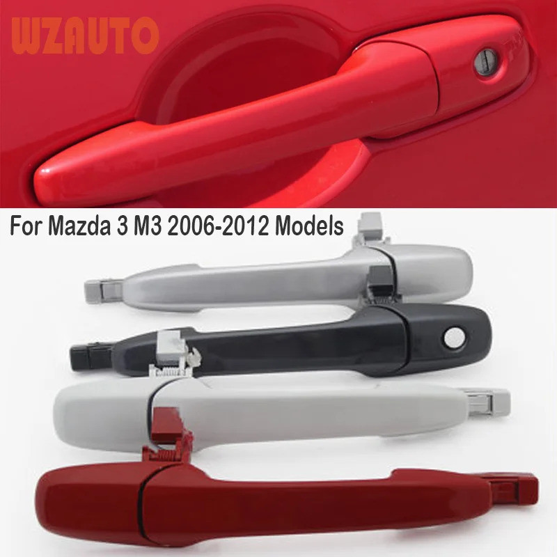 ฝาครอบมือจับประตูด้านนอก mymotor สำหรับ Mazda 3 M3 2006 07 08 09 10 11 12