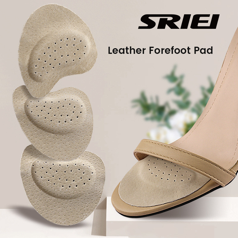 Sriei 1 คู่หนัง Forefoot Pad สําหรับผู้หญิงรองเท้าแตะรองเท้าส้นสูงรองเท้ากันลื่น Insoles สําหรับรองเท้าผู้หญิงใส่กาว Anti Slip สติกเกอร์