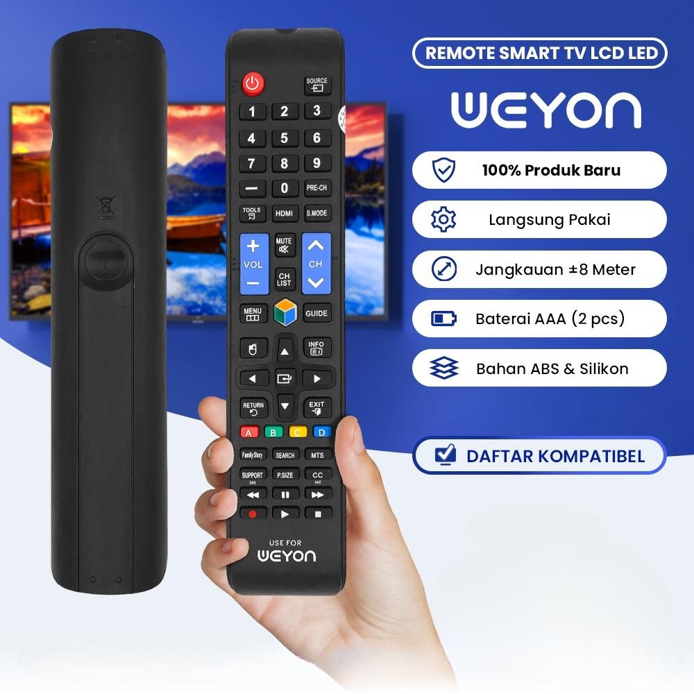 Weyon รีโมทคอนโทรลทีวี Weyon LED แผงแบนทีวีดิจิตอลสมาร์ททีวีรีโมทคอนโทรล Weyon รีโมทคอนโทรลสมาร์ททีว