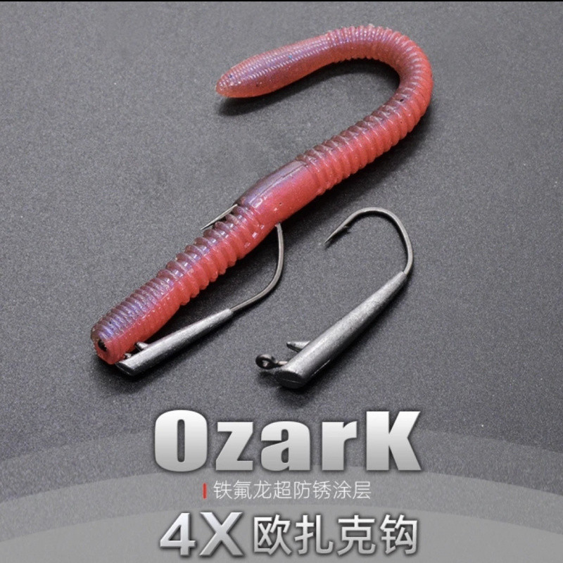 OZARK OZARK ตกปลา Rig North American Bass Hook Wildfish Mouth Black Pit Dedicated Floating Hook Inte