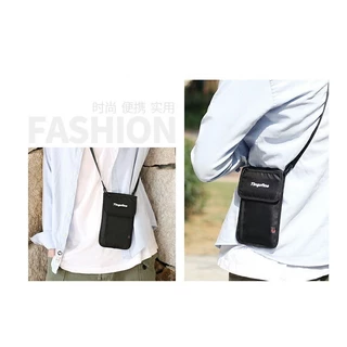 กระเป๋าซ่อนเงิน กันขโมย RFID ป้องกันโจรล้วง กระเป๋าใส่หนังสือเดินทาง ใส่บัตร เดินทาง ช่องเก็บของเยอะ