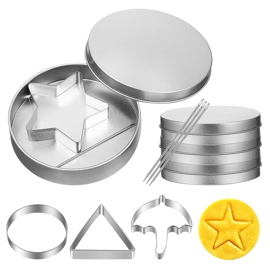 ชุดแม่พิมพ์ขนม 4 ชิ้น Dalgona Cookie Mold Set สำหรับคุกกี้น้ำตาล ปาร์ตี้ และเกมสนุก