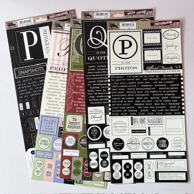 7Gypsies 97% Complete Journaling Stickers - AQ (สําหรับวารสาร, อัลบั้ม)