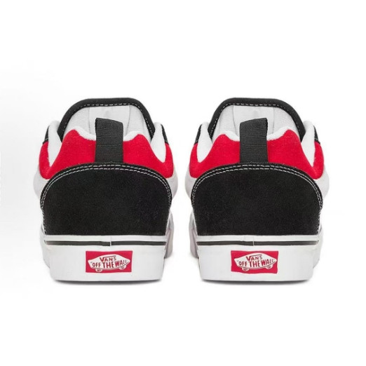 ( พร้อมส่งในไทย) Vans Knu Skool ความสะดวกสบายร้อยหอคอย ทรงเตี้ย รองเท้าผ้าใบ ยูนิเซ็กส์ สีแดงและสีดำ
