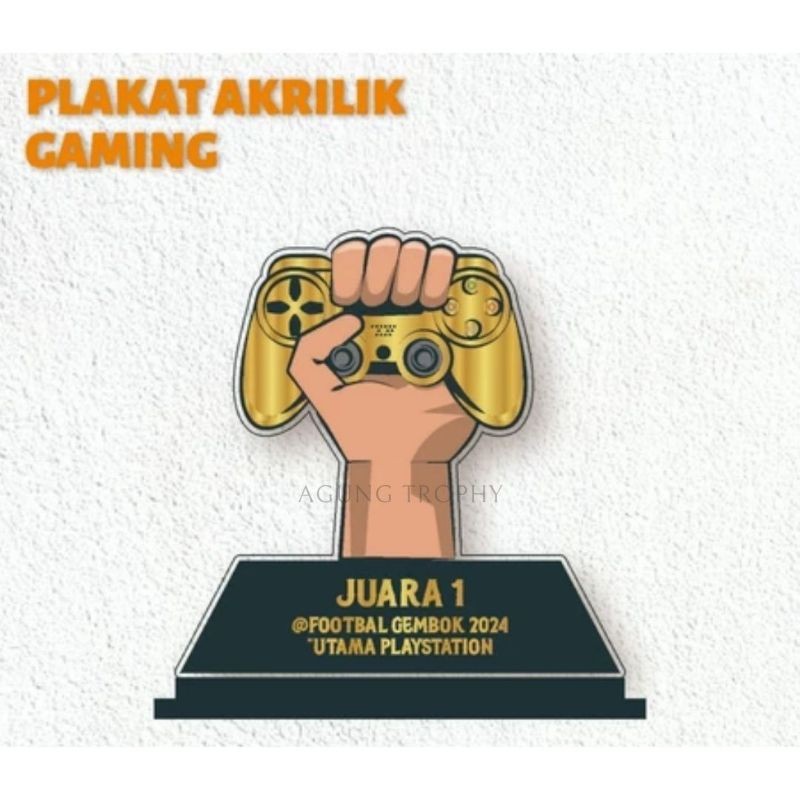 Gaming Plaque Game Cup E Sport Cup PS Cup อะคริลิคแบบกําหนดเอง
