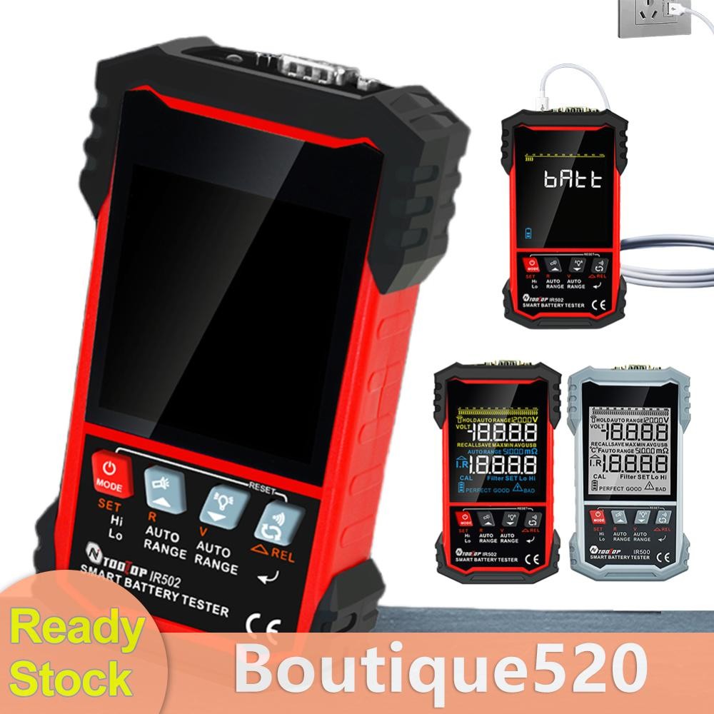 ที่มีประโยชน์ IR500/IR502 แบตเตอรี่ Ohmmeter Calibratable 120V 0.00-10m��-500�� ทดสอบ 4 สาย [boutiqu
