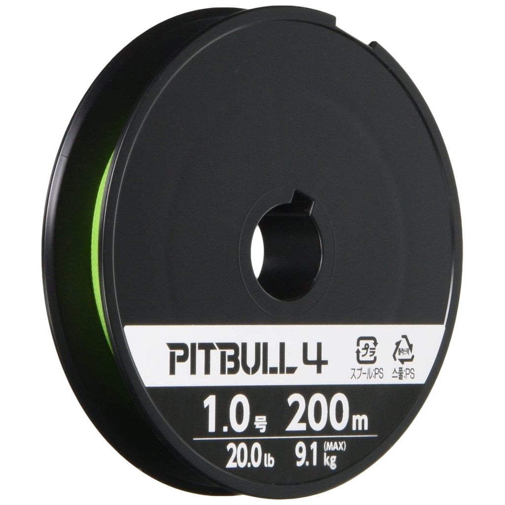 SHIMANO Pitbull PE Line 4-Braid 200m - Lime Green Fishing Line