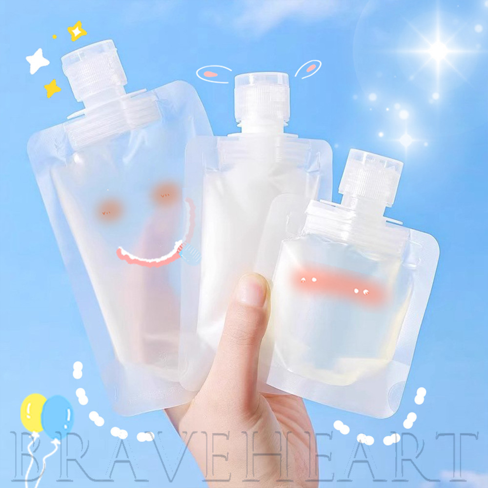 กระเป๋าใส่รีฟิลสําหรับเดินทางเป็นมิตรกับสิ่งแวดล้อม 30/50/100มล | ขวดบีบกันรั่วสําหรับแชมพู/โลชั่น, ที่เก็บเครื่องสําอางแบบใสพร้อมฝาปิด