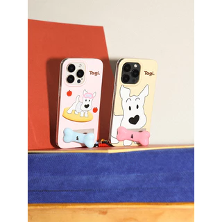 Tagi. Haha Little Tail Metal Bracket Phone Cases เคสไอโฟน 16 pro max เคส iphone 17 16 15 14 pro max