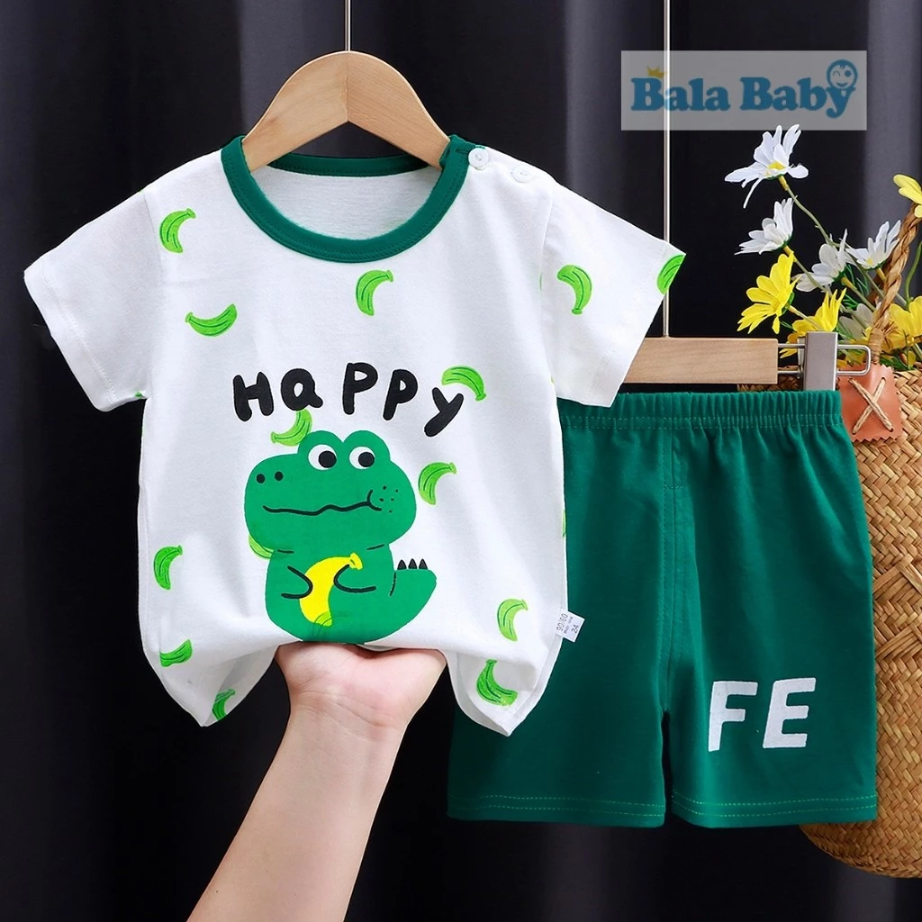 ชุดเด็ก เสื้อผ้าเด็ก  ชุดลำลองเด็ก เซทเสื้อ+กางเกงขาสั้น เซท 2 ชิ้น size 80-110 cm DXT37 thumbnail 8