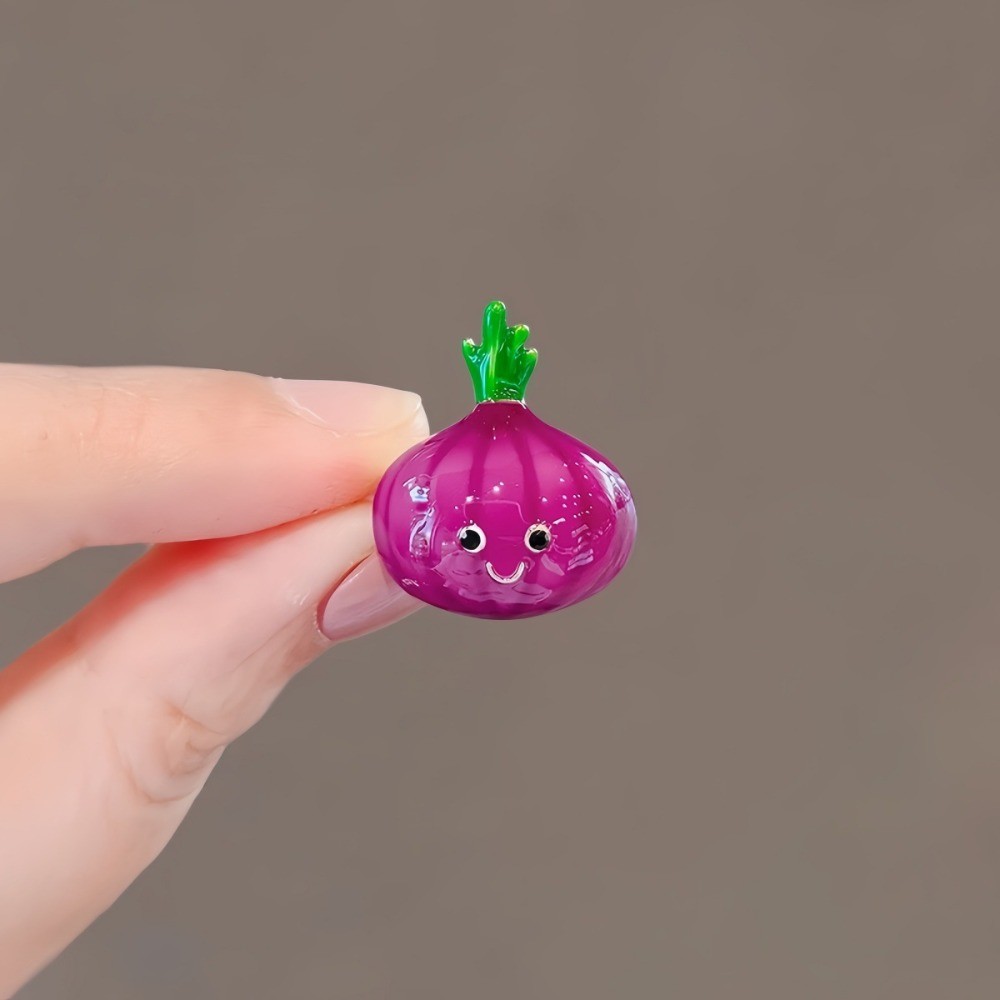 Drop Oil Onion mini เข็มกลัด แฟชั่นน่ารักคาร์ดิแกนคงที่ เข็มกลัดปก