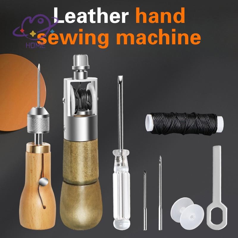 [mayhome] จักรเย็บผ้าหนังเย็บ Awl Thread Kit Hand Speedy Stitcher DIY Craft ชุดเครื่องมือทํางานช่างทํารองเท้า เครื่องมือซ่อมผ้าใบ {TH}