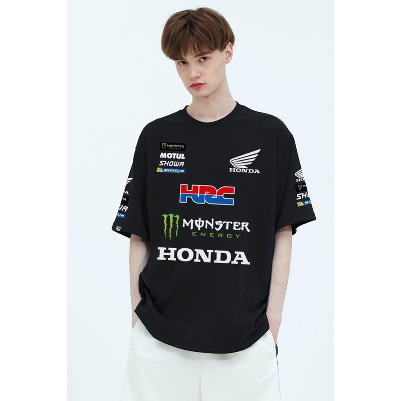 ใหม่อินเทรนด์ Golden Wing รถจักรยานยนต์ฤดูร้อนขี่จักรยาน Jersey เสื้อยืด HONDA Fleet HRC MotoGP Racing ผู้ชายแขนสั้น