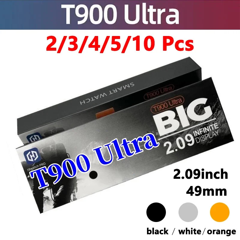 T900 Ultra Big Smart Watch 2.09 นิ้วบลูทูธโทร IWO Series 8 ผู้ชายผู้หญิงกีฬา Smartwatch สําหรับ IOS 