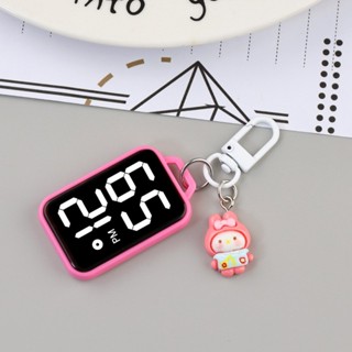 นาฬิกาอิเล็กทรอนิกส์จี้การ์ตูนน่ารักนักเรียนทดสอบนาฬิกาอิเล็…