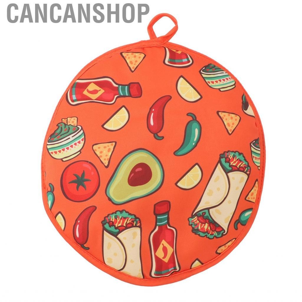 Cancanshop Insulated Tortilla Pouch  Warmer Microwaveable Hand Washable Soft Fabric for Home