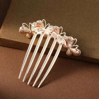 แฟชั ่ นเกาหลีโลหะเพทาย Hairpin Elegant Simple คลิปผม Curler ผม Bun อุปกรณ ์ เสริมผมสําหรับหญิงสาว