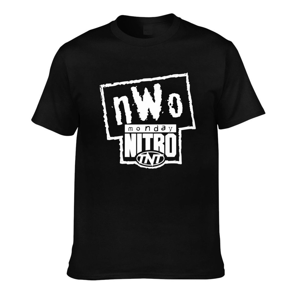 Wcw Nwo Monday Night Nitro Tnt Wrestling 1997 โลโก้สบายเสื้อยืดบุรุษสร้างสรรค์