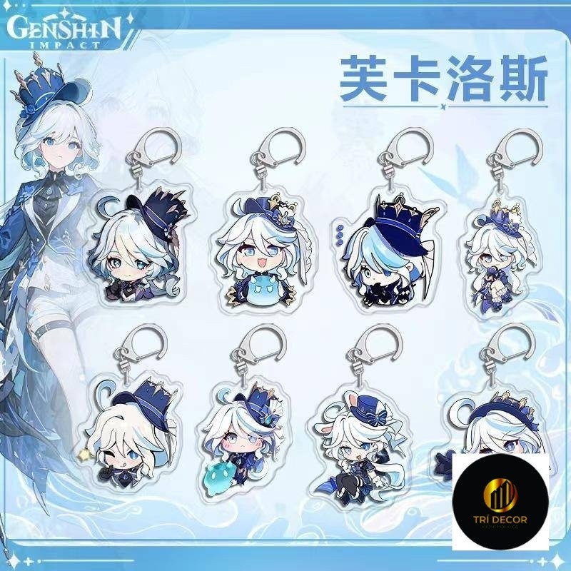 พวงกุญแจการ์ตูน 2023 เกม genshin Opact kawaii furina Cute