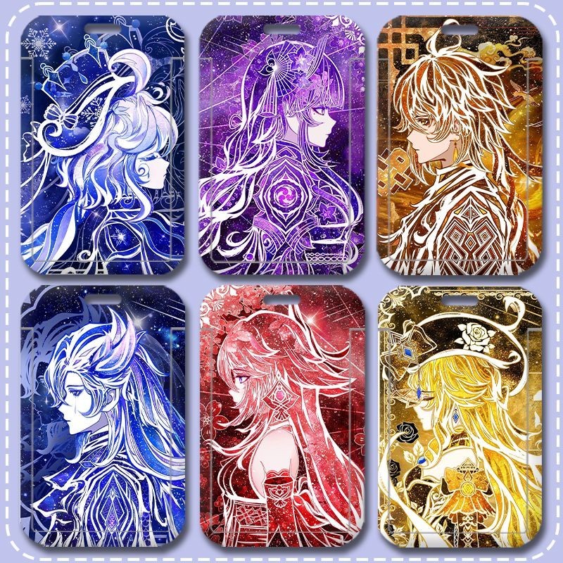 Genshin Impact Starry Sky Impression Fenshin Impact General Raiden นาฬิกา Leaving นักเรียนผู้ถือบัตรอาหารการ์ดรถบัสการ์ดควบคุมการเข้าถึงกรณีป้องกัน
