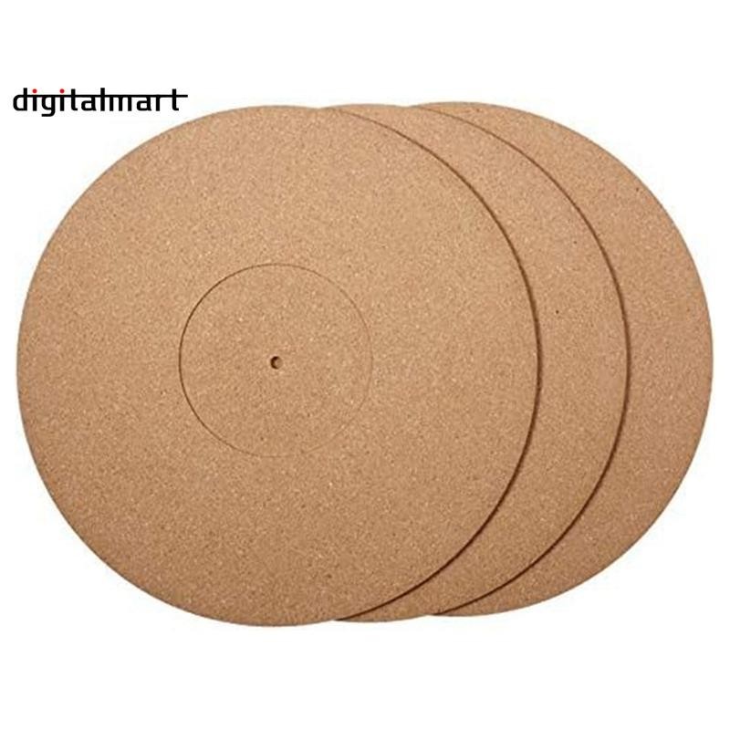 [digitalmart] ชุดแผ่นเสียงไม้คอร์ก 3 ชิ้น พร้อมความเที่ยงตรงสูง สําหรับเครื่องเล่นแผ่นเสียงไวนิล LP